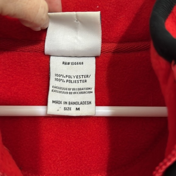 Detroit Red Wings Fleece Quarter Zip Pullover Men’s Size Medium - Picture 5 of 9